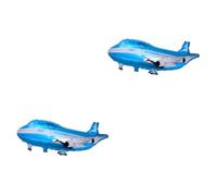 WOONEKY 2pcs Flying Ballon Accessories Aluminum Material Auto-seal Toy Plane Foam Aeroplanes for Boys and Girls Airplane Shape Great for Celebrations
