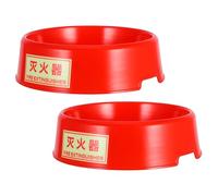 WOONEKY 2PCS Glow Dark Fire Extinguisher Storage Base Fluorescence Plastic Floor Stand for Extinguishers Weather-Resistant Organizer for Home Office Truck Warehouse Safety