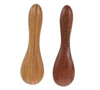 WOONEKY 2pcs Gua Sha Facial Sculpting Tools with Ergonomic Massage Sticks for Precise Face Mask Cream Application Compact Portable Beauty Scoops for Cellulite Rituals