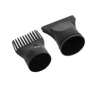 WOONEKY 2pcs Hair Dryer Nozzle Attachments Flat and Comb Styling Tools for Versatile Hair Shaping and Drying Easy Plastic Installation for Salon and Travel Use