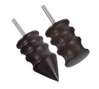 WOONEKY 2pcs Handicraft Leather Burnisher Polishing Edge Burnisher Wood Material for DIY Leather Crafts Professional Smoothing and Sanding Tool
