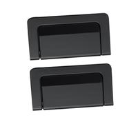 WOONEKY 2pcs Invisible Furniture Pull Handle Smooth Touch Wardrobe Pull Handle Rust-Resistant Cupboard Practical Flush Hidden Design for Sliding Doors