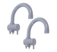WOONEKY 2pcs Kitchen Sink Faucet Plastic Simulation Faucets for Role Play Indoor Outdoor Pretend Play Supplies Safe Lightweight Design for Creative Kitchen Games