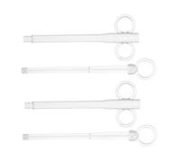 WOONEKY 2pcs Large Bird Feeding Syringe Transparent Parrot Feeder Tube for Precise Manual Liquid Feeding of Pet Birds and Pets Regulates Nutrition for Healthy Growth
