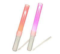 WOONEKY 2pcs LED Glowing Sticks Remote Control Light Up Party Props for Concerts Festivals Weddings Events Visual Effects Easy to Use Lightweight Portable