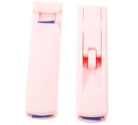 WOONEKY 2pcs Mini Car Shape Plastic Eyelash Curler Portable Partial Eye Lash Curling Device for Makeup Pink Eyelash Tweezers Tool Suitable for Any Eye Shape