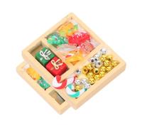 WOONEKY 2pcs Mini Dollhouse Candy Ornaments Christmas Miniatures Festive Sweet Model Decorations for Holiday Doll Accessories and