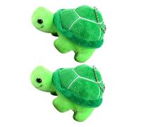 WOONEKY 2pcs Mini Plush Turtle Keychain Dolls Soft Stuffed Turtle Ornament for Backpack Decoration Cute and Lightweight Tortoise for DIY Projects and