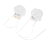 WOONEKY 2pcs Miniature Cook Hats for Dolls with Elastic and Ribbon Styles Plush Chef Caps for Stuffed Animals Cotton and Small Action Figures for Kitchen Role Play and Dollhouse Decoration