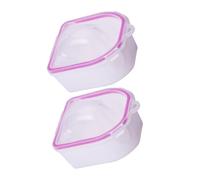 WOONEKY 2pcs Nail Soaking Bowl for Soak off French Manicure Acrylic Nails Tools for Salons and Home