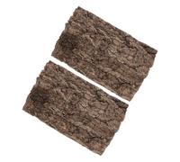 WOONEKY 2pcs Natural Cork Bark Reptile Backdrop with Tree Bark for Terrarium Climbing Pets Box Versatile Green Wall Decor for Snake Gecko Bearded Dragon Crab Enclosures