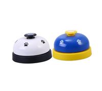WOONEKY 2pcs Pet Training Bells for Dogs and Cats Communication Device for Potty Training Loud and Sound White and Black