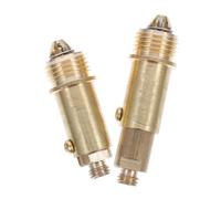 WOONEKY 2pcs Pop-up Click Clack Plug Bolt Replacement for Bathroom Basin and Bathtub Slotted Push-down Drain Stopper with Polished Surface Easy to Install and Clean
