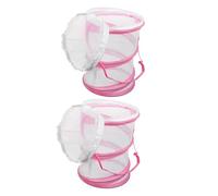 WOONEKY 2pcs Portable Butterfly Habitat Cage Collapsible Insect Net for Outdoor Exploration and Lightweight Design for Nature Observation and Caterpillar Transformation