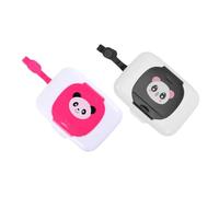 WOONEKY 2Pcs Portable Wipe Holders Refillable Wet Tissue Dispensers Lightweight Travel Case for Crib Stroller Compact Containers in Black and Red