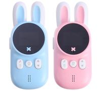 WOONEKY 2pcs Rabbit Handheld Wireless Interphone Set for Outdoor Play