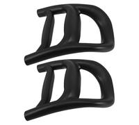 WOONEKY 2PCS Replacement Cart Handles Ergonomic Cowhead Design Plastic Grip for Utility Trailer Camper Grocery Wagon Carts Comfortable Non-Slip Pull Grips