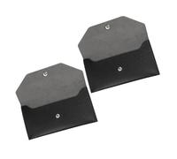 WOONEKY 2pcs Reusable Cash Envelope Wallet for Women Water-Resistant Fake Leather Budget Organizer Receipt Holder Travel-Friendly for Efficient Money Management