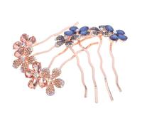 WOONEKY 2pcs Rhinestone Bridal Hair Combs Lightweight Wedding Hair Accessories for Brides Elegant Clips with Four-prong Teeth for All Types Party and Ceremony