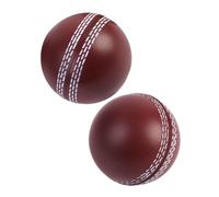 WOONEKY 2pcs Silent PU Foam Cricket Balls Indoor Practice Balls for Sport Training Portable Soft Squeeze with Elasticity for Backyard and Quiet Environments