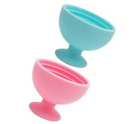 WOONEKY 2pcs Silicone Makeup Brush Cleaner Beauty Sponge Holder Makeup Sponge Dryer Stand Suction Cup Travel-friendly Organize Your Tools