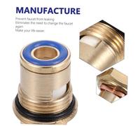 WOONEKY 2pcs Solid Brass Ceramic Disc Tap Valves Replacement for Hot Cold Mixer Faucet Faucet Repair Kit with Rubber Washer Easy Install for Bathroom Kitchen Sink