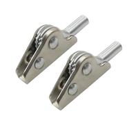 WOONEKY 2pcs Steel Sofa Angle Adjuster Hinges Folding Furniture Support Hinge Steel for Fishing Beach Chair Stool Rapid Adjustment