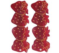 WOONEKY 2pcs Strawberry Hair Clips Cute Fruit Hair Accessories for Girls Stylish Barrettes for Everyday Use Comfortable and Red for Occasions
