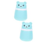 WOONEKY 2pcs Talcum Powder Container Puff Box Milk Dispenser Pots for Puff Case Travel Makeup Dispenser