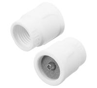 WOONEKY 2pcs Tig Welding Torch Shield Cup Ceramic High Temperature Resistance Precision Machining White Welding Cup for Automotive Machinery