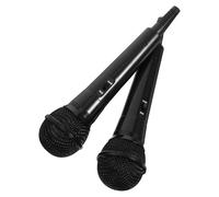 WOONEKY 2pcs Toy Microphone for Boys and Girls Role Play Props Realistic Plastic Mic for Boy Girl's Performance Stage Acting