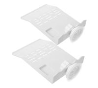 WOONEKY 2pcs Turtle Basking Platform Suction Cup Terrace for Aquatic Tortoise Habitat Decorations
