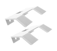 WOONEKY 2pcs Turtle Basking Platform with Suction Cup Durable Floating Dock and Climbing Ramp for Aquarium Tank Landscaping Stable Turtle Climbing Rock Habitat Accessory