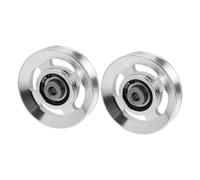 WOONEKY 2Pcs Wear-resistant Pulley Wheels for Gym Fitness Equipment Aluminum Alloy Replacement Cable Pulleys for Home Workout Easy to Install and Carry