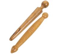 WOONEKY 2pcs Wooden Massage Stick Thai Massage Tools for Foot and Hand Use, Smooth and Gentle