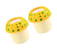 WOONEKY 2PCS Wooden Mushroom Kaleidoscope Educational Toy for Boys and Girls Colorful Interactive Science Experiment Prop for Birthday and Imagination Development Random Color