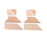 WOONEKY 2pcs Wooden T-shape Puzzle for Cognitive and Math Skills Development Interactive Jigsaw Enhancing Logical Thinking and Hand-eye Coordination Educational Shape Puzzle for Play