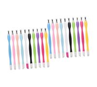 WOONEKY 2sets Dead Skin Forks Cuticle Tools Nail Cuticle Remover Nail Nippers Manicure Kit 15pcs*2