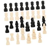 WOONEKY 2Sets Mini Chess Pieces Set International Chess Replacement Pieces for Board Games for Adults Enhance Thinking Skills
