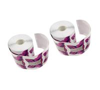 WOONEKY 2sets Nail Forms Shaped Guide Form Stickers for Gel Nails Fashion Art Accessories Tool 100pcs*2