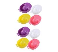 WOONEKY 2sets Nail Soak off Bowl Kit Set Nail Cuticle Remover Manicure Soak Bowl Tray for Polish Remover 2pcs*2 Random Color