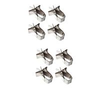 WOONEKY 2sets Parrot Food Holder Cage Accessory Fruit Holder for Birds Bird Feeder Clip Fallen Fruits Feeder 4pcs*2