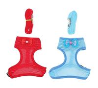 WOONEKY 2sets Pet Chicken Carrier Harness Adorable Rooster Costume Harness Hen Leash for Outdoor Walking