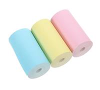WOONEKY 3 Rolls Thermal Printer Paper Multi-Color Receipt Paper for Cash Register Pos Supermarket Till Rolls Crisp Clear Printing