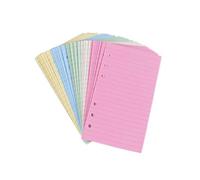 WOONEKY 3 Sets Colorful Horizontal Lined Loose-Leaf Papers Refill Inserts for Home Store Planner Notebooks Simple Pages for Journaling and Note-Taking
