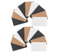 WOONEKY 300Pcs Blank Note Cards Vintage Paper for Writing Memo Planning DIY Flashcards in Black White Kraft Smooth Flat Paper for Students Writers Readers