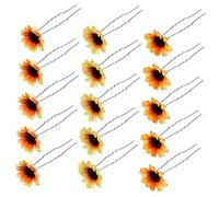 WOONEKY 30pcs Adorable Hair Clips Sunflower Hairpin for Diy and Casual Occasions