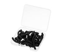 WOONEKY 30pcs Black Eyelash Curler Pads Refill with Storage Box High Elasticity Rubber Replacement for Lash Curlers Eye Friendly Design Prevents Pinching Secure Fit for Effortless Curling