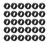 WOONEKY 30pcs Car Mount Screw-on Nut 17mm Ball-joint Fixed Adapter Ring Black Replacement Parts for Phone Holder Air Vent Handlebar Car Accessories