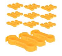 WOONEKY 30pcs Chick Splay Leg Hobble Braces Poultry Leg Bands for Parrot Foot Alignment Brace Plastic Adjustable for Newborn Birds and Poultry Care